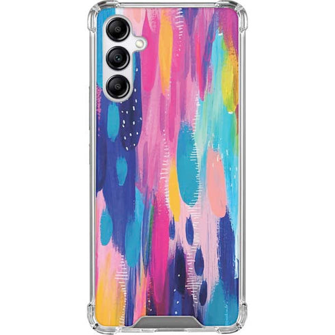Pink Sparkle Brush Stroke by Etta Vee Gabb Phone 4 Clear Case
